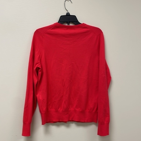 Lands' End Red Women's Cardigan Sweater - Picture 3 of 5